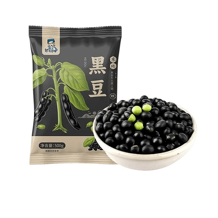 邹有才东北青仁绿心黑豆农家自产新货500g*1袋 500 克