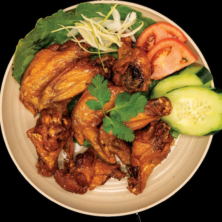 Fried Chicken Wings w/ Savory Fish Sauce 4pcs