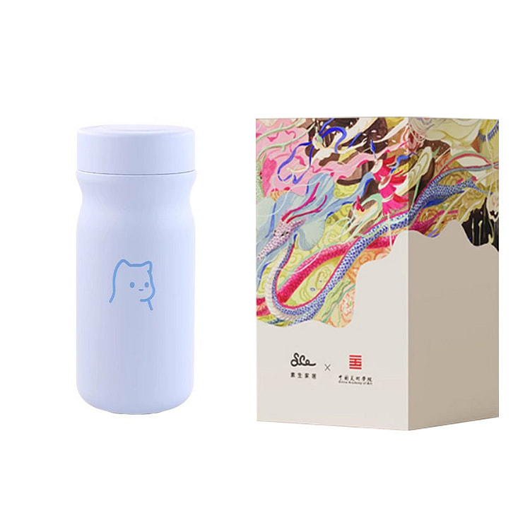 320ml316便携保温杯海盐蓝 中国美院 1件 1 个
