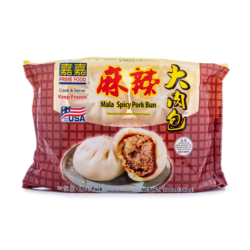 Get Prime Food Mala Spicy Pork Bun Frozen Delivered Weee! Asian Market