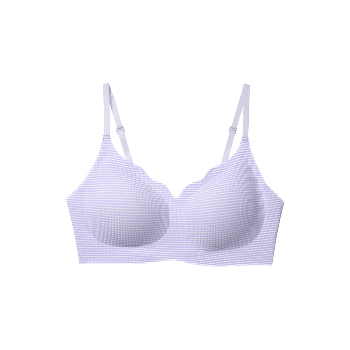 Ubras One Size Cool Striped Style Cloud Support Bra – Hook Style – Purple 50 g