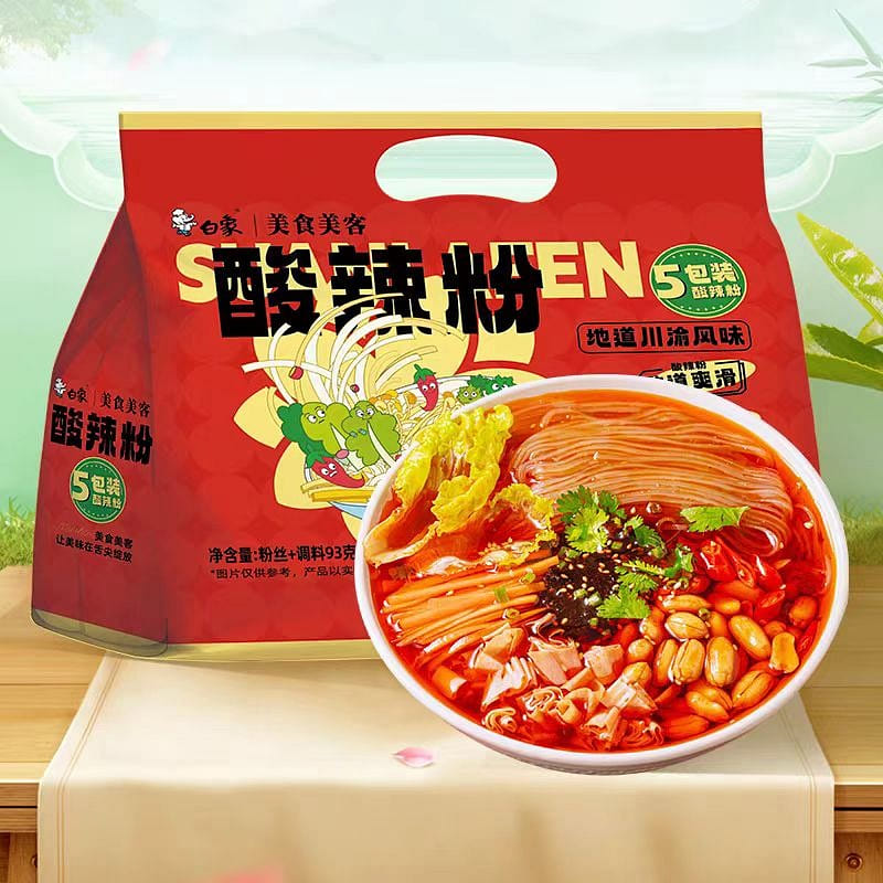 白象 酸辣粉 地道渝川風味 93g*5袋 465 克
