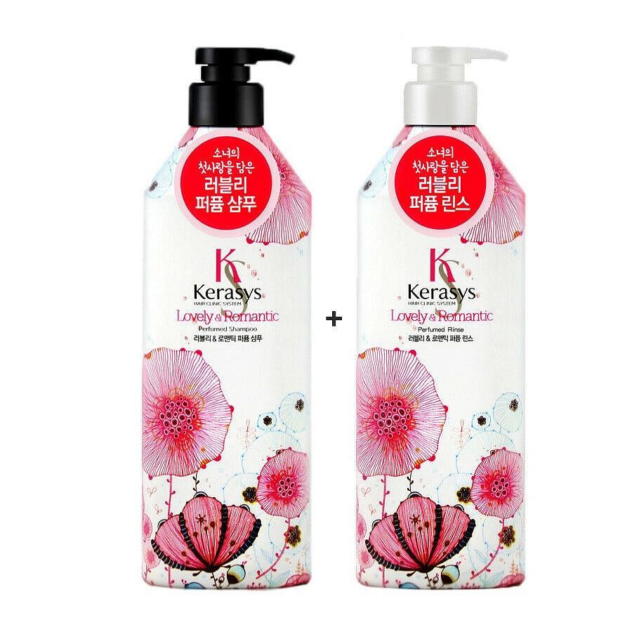 Kerasys Lovely & Romantic Perfumed Set Shampoo + Conditioner (600ml+600ml) 2 bottle