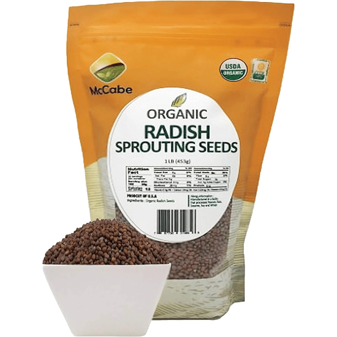 McCabe Organic Radish Sprouting Seeds 1 파운드