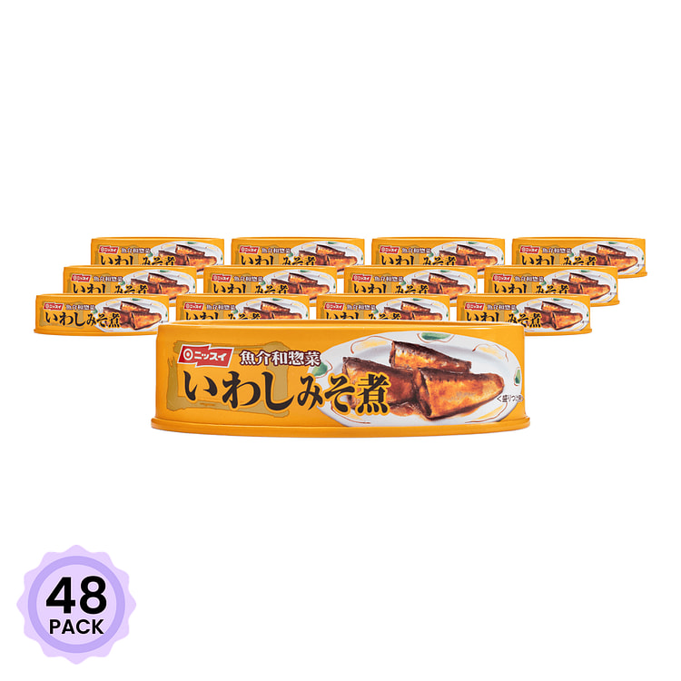 Nissui 甜豆沙丁鱼罐头 3.52 盎司*48 包