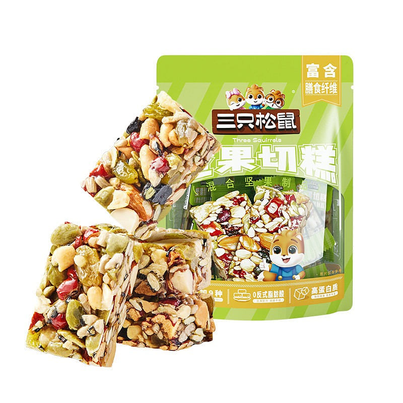 Three Squirrels Nut Bar Cake 400g 400 g