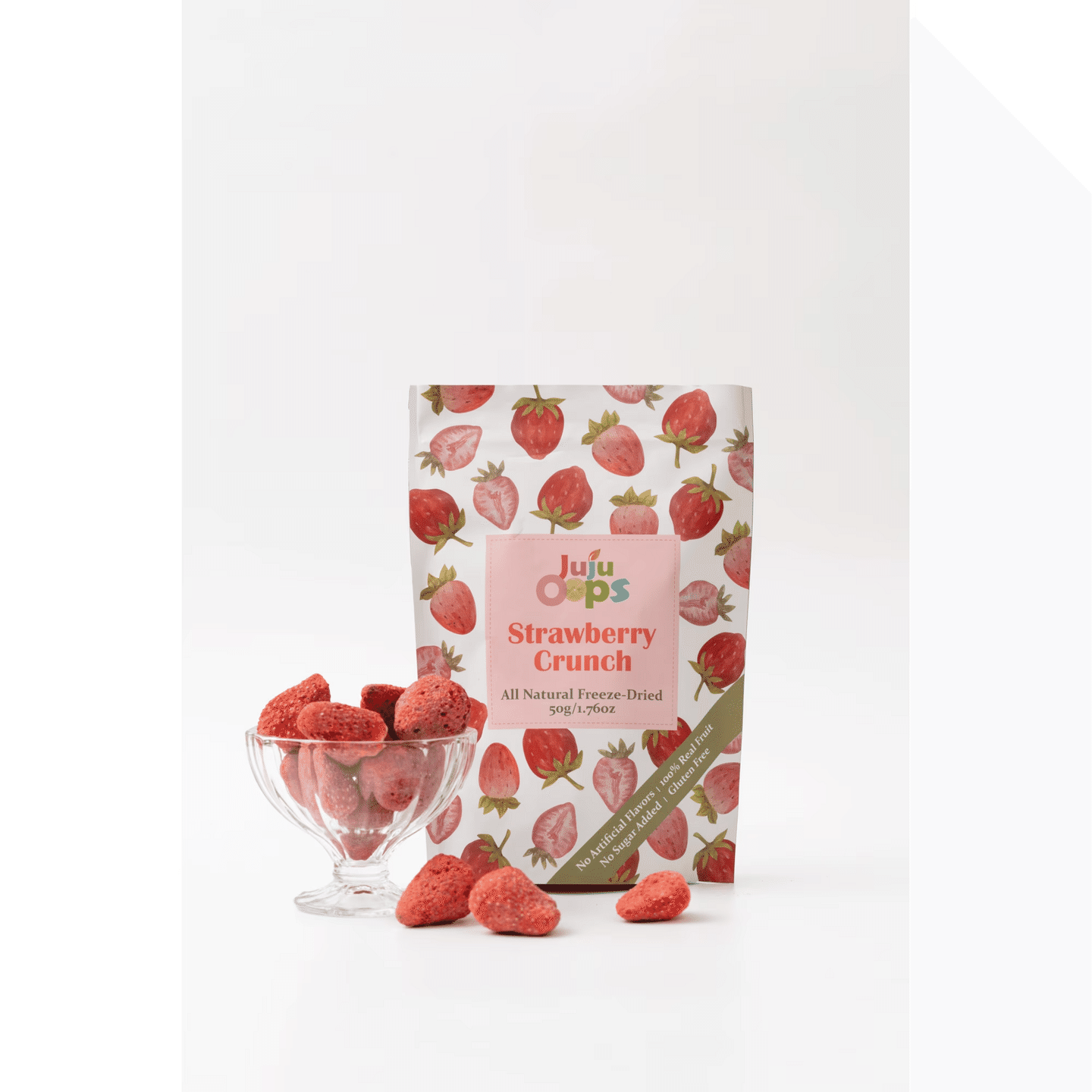 Juju Oops-Mix Freeze-Dried Whole Strawberries 1 pack