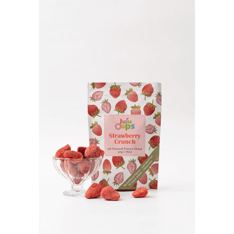 Juju Oops冷凍乾燥草莓果乾 8盎司1包 1 包