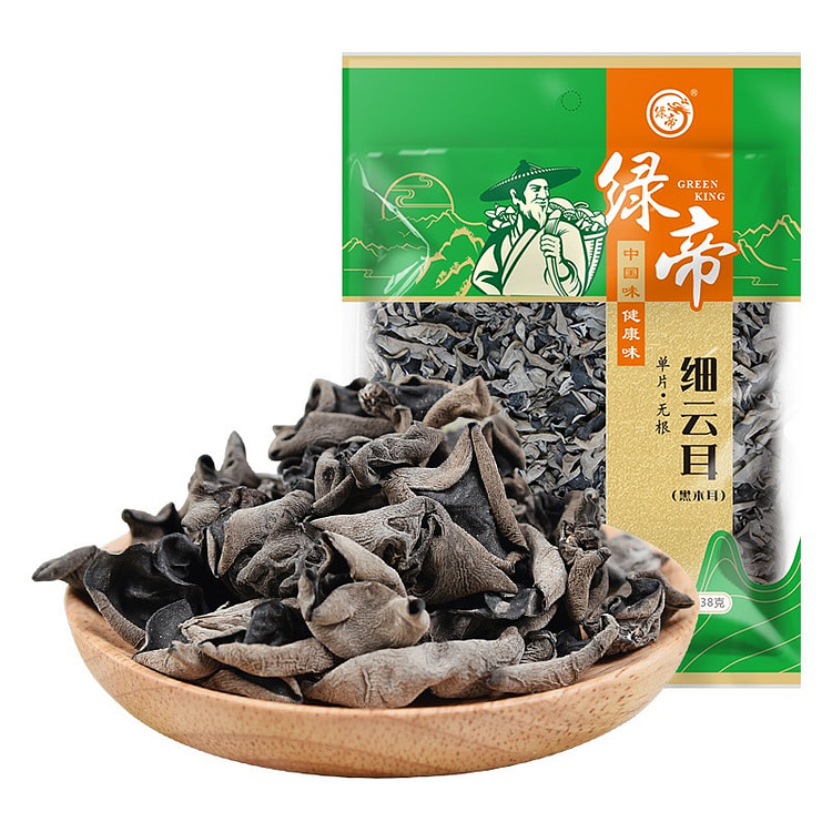 绿帝黑木耳东北秋木耳细云耳无根小碗耳有机138g
