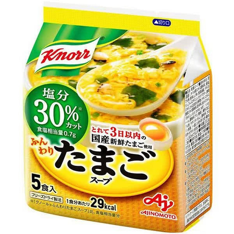 Ajinomoto Knorr Fluffy Egg Soup 30% Less Salt 33g 1 each