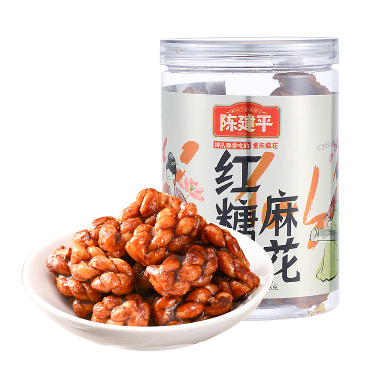 陈建平手工红糖麻花358g*1罐