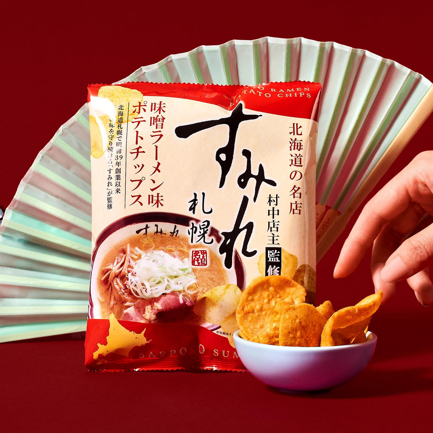 Sumire Miso Ramen Potato Chips (1 Bag) 49 g