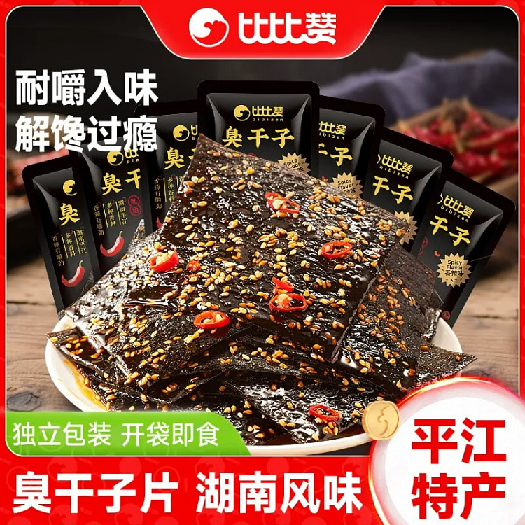 比比赞臭干子辣片辣条160g*1袋 160 克