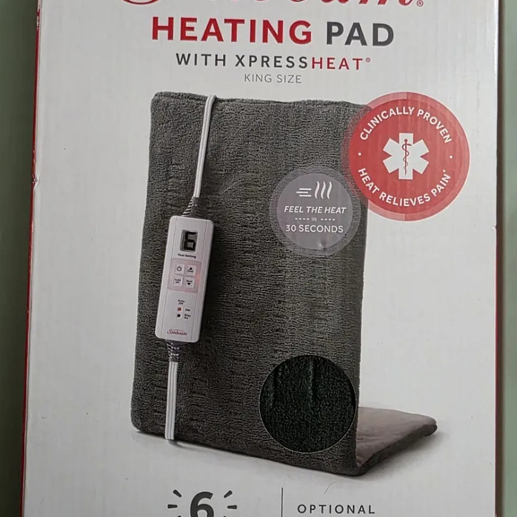Sunbeam XL Heating Pad Back Neck Shoulder Pain Rel 1 pack