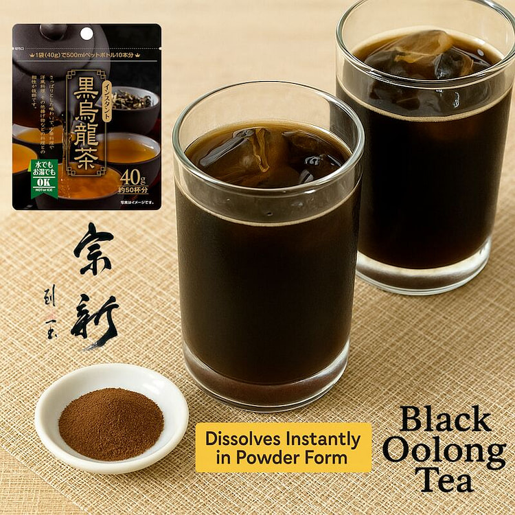 Soshin Instant Black Oolong Tea 40g