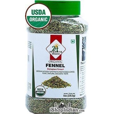 24 Mantra Organic Fennel Seed - 8 oz jar 8 oz
