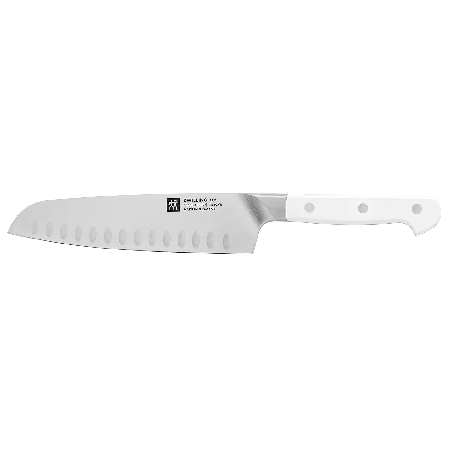 ZWILLING Pro Le Blanc 7-inch Hollow Edge Santoku Knife 1 each