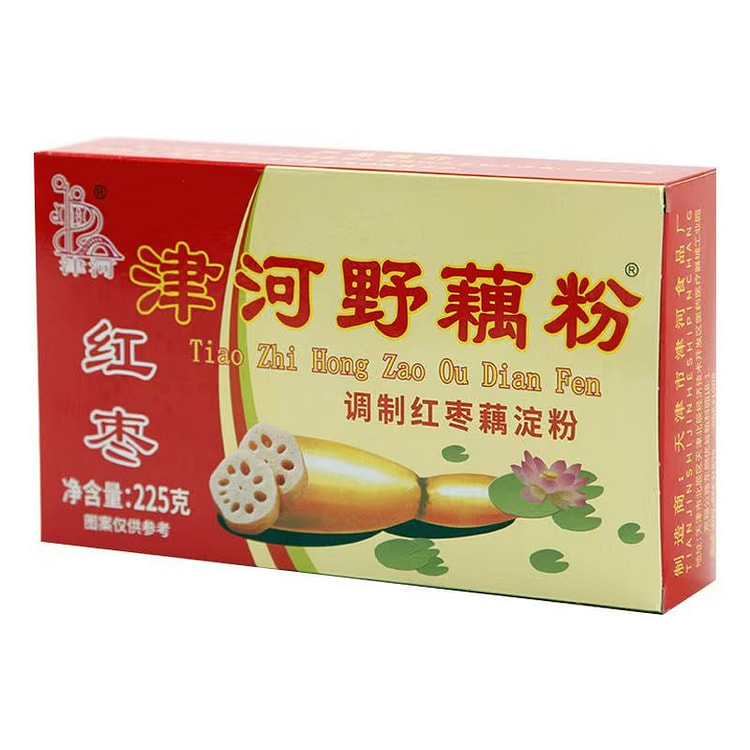 天津津河藕粉红枣味225g