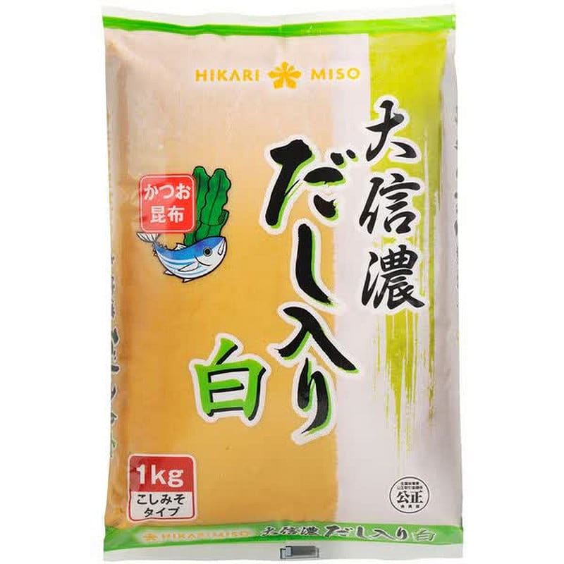 Hikari Miso Oshinano with Dashi, White, 1kg [Miso] 1 each