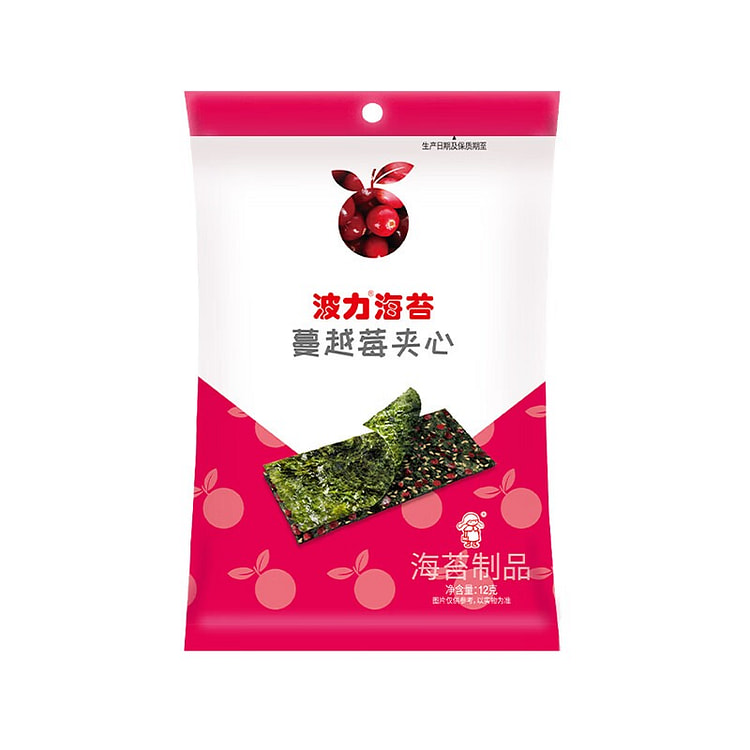 Boli Seaweed Cranberry Sandwich Crisps 12 g