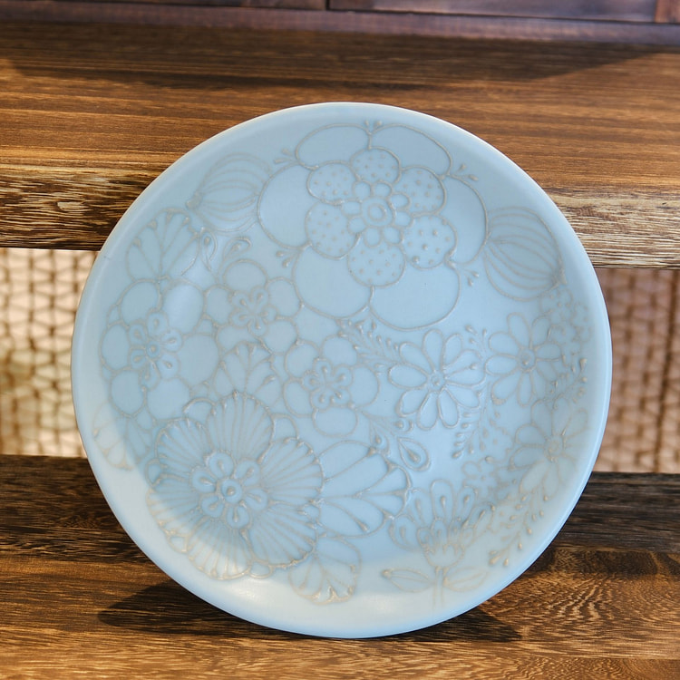 Artist Nazumi Taniguchi Flower 18.5cm L Plate #3