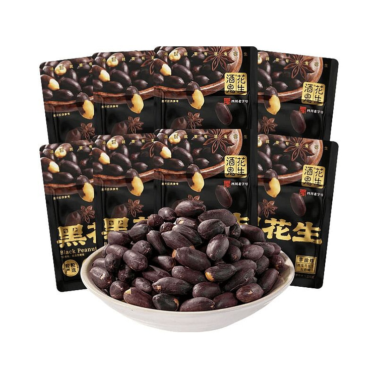 Drunkard Five-Spice Black Peanuts 15g 15 g*4 pack