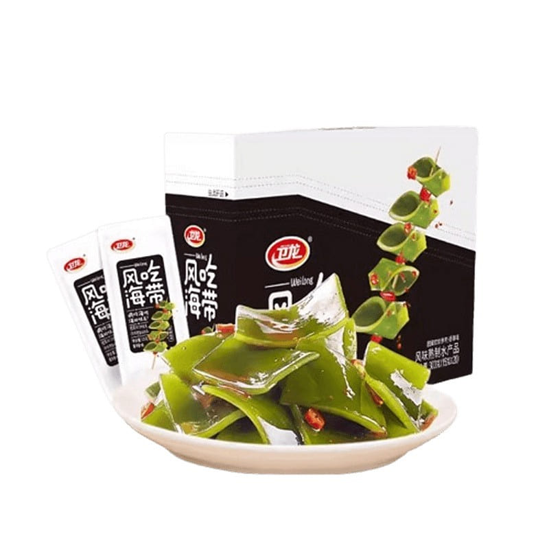 Wei Long kelp snacks windy eating kelp craving snacks open bag ready to eat 300g 300 g