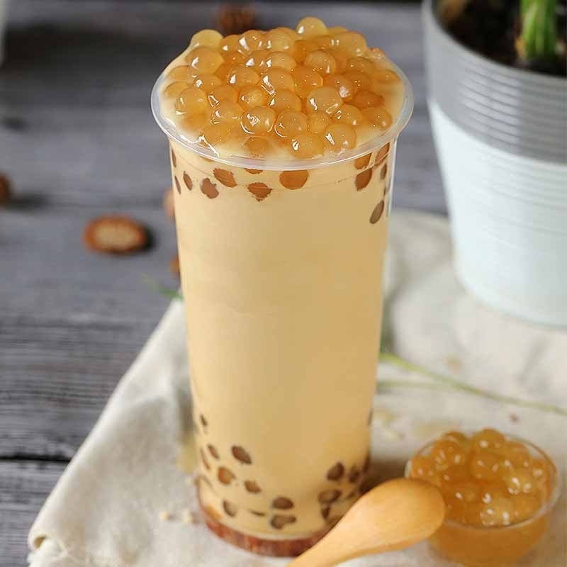 House Milk Tea with Crystal Boba Weee!