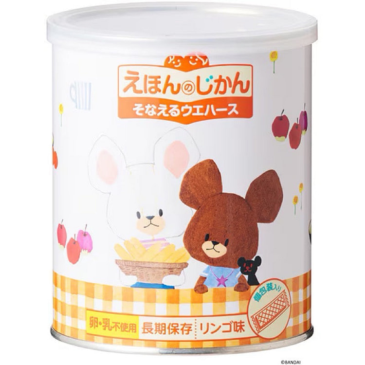 Hikari Kogyo Ehon Jikan Apple Wafers 12 Count 1 each