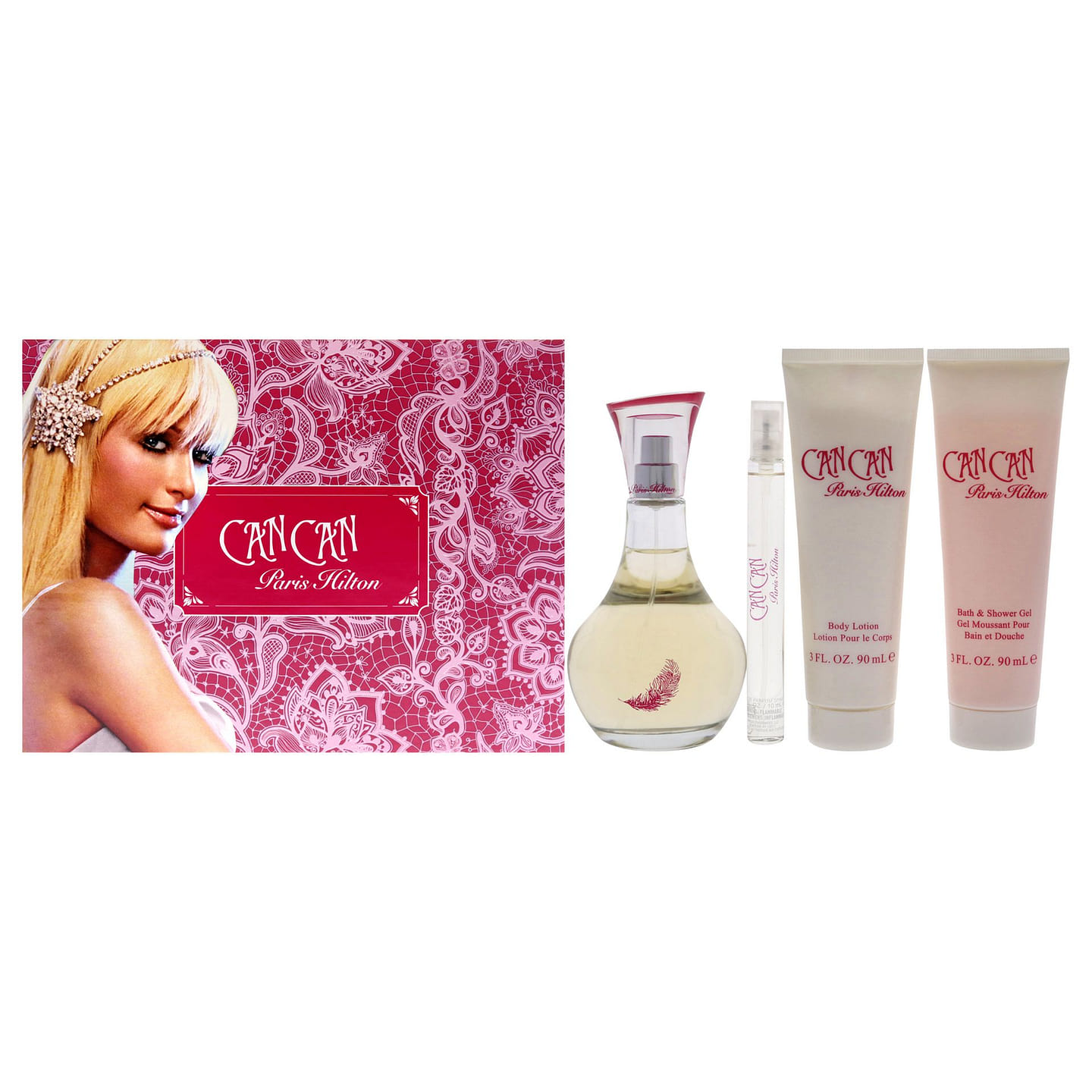 Can Can by Paris Hilton for Women – 4 Pc Gift Set 4 count