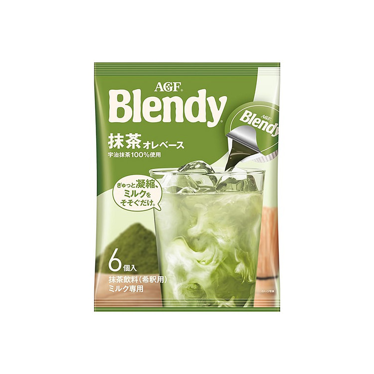 AGF Blendy Concentrated Matcha Drink 6 Pack