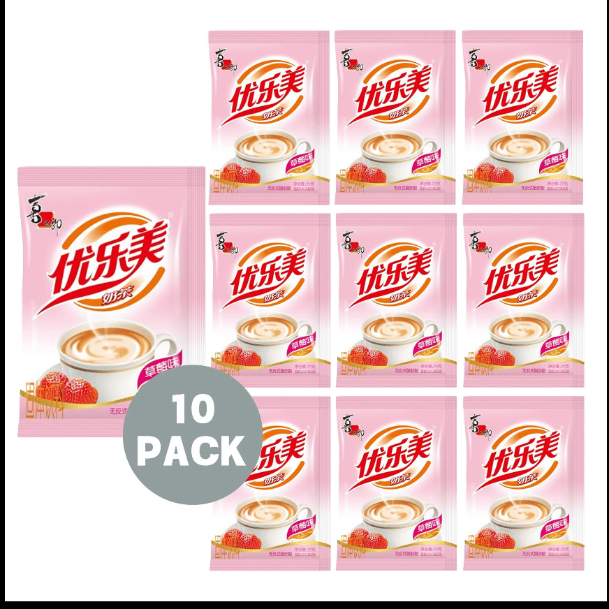 Strawberry favored milk tea 220 g