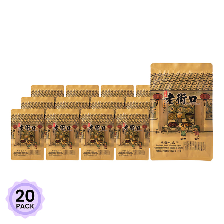 老街口 焦糖味瓜子 500 克*20 包