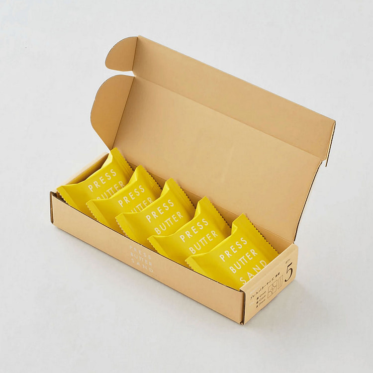 PRESS BUTTER SAND Lemon Cookies 5pc 1 box
