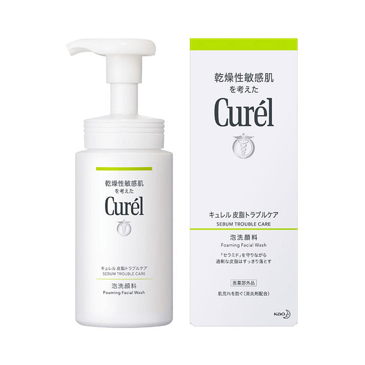 Curel Sebum Trouble Foaming Facial Wash 150ml 1 each