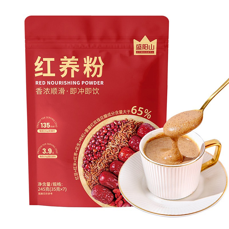 红养粉 红豆红枣枸杞谷物营养早晚代餐粥汤冲饮*7包