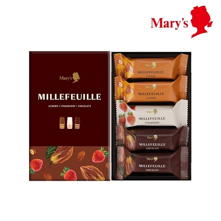 Mary Chocolate Wafer Assorted 5pcs 1 box