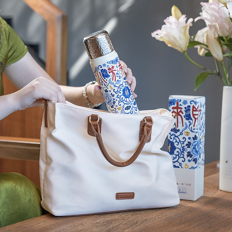 保温杯焖茶杯 八芳来财 食品级陶瓷内涂层冷热均保温 1 个