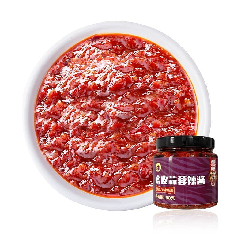 Hubang Tiger Skin Garlic Chili Sauce 1 Bottle 130 g