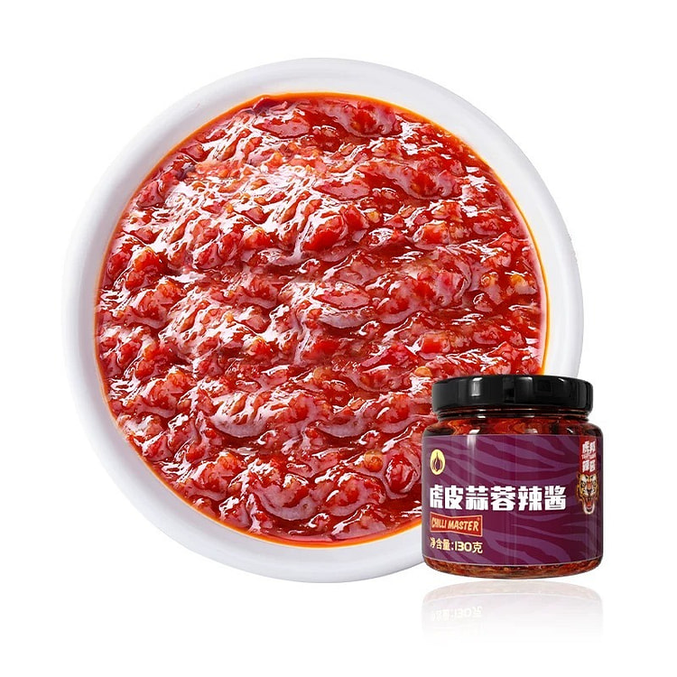 Hubang Tiger Skin Garlic Chili Sauce 1 Bottle 130 g