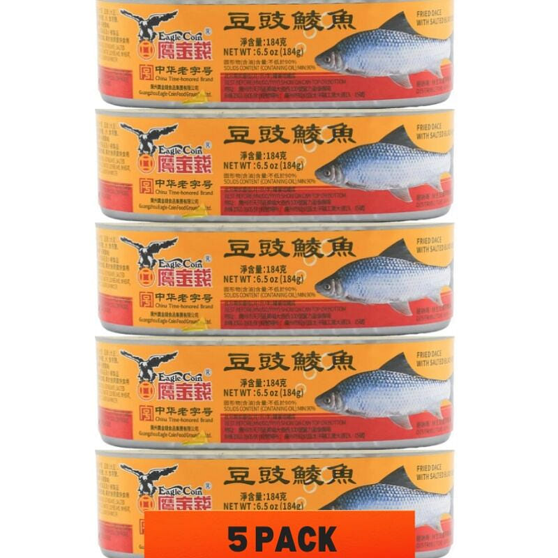 yingjinqian Dace with Black Bean Can 184g*5 184 g
