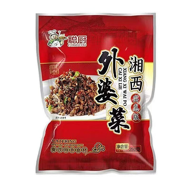 聪厨 外婆菜 湖南特产开味下饭咸菜 250g*1袋