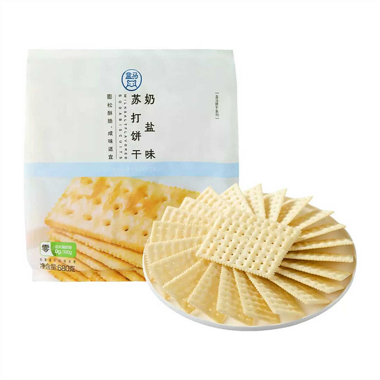盒马 奶盐味苏打饼干 680 克