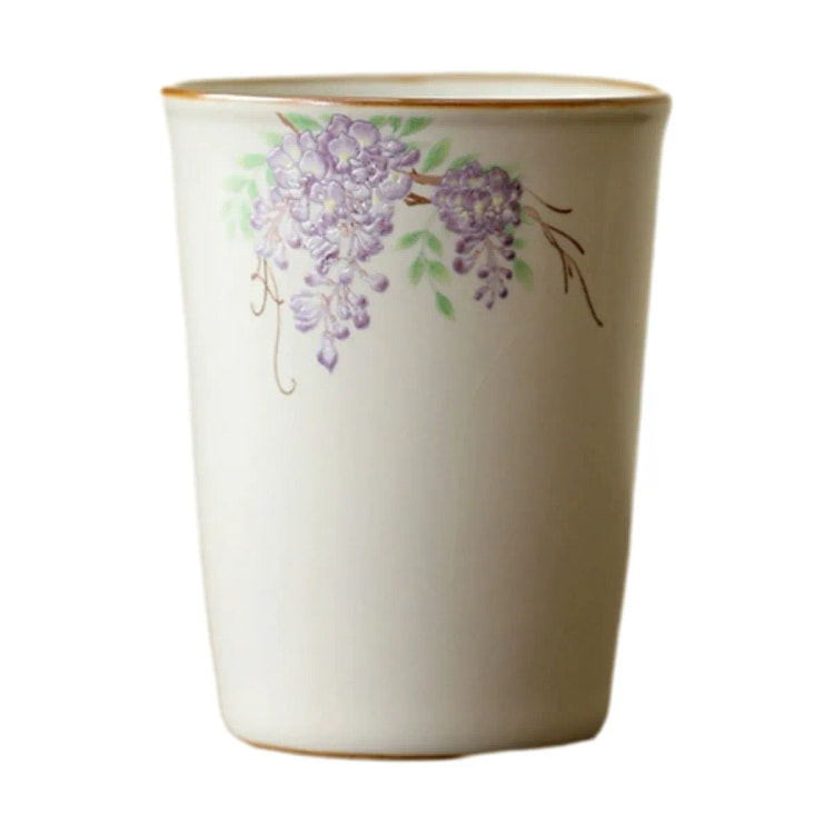 Ru Kiln Casual Cup Gift Box Ceram- Wisteria Flower 1 count
