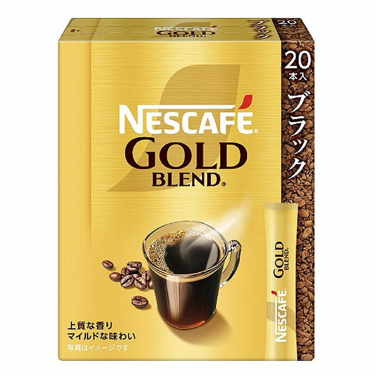 雀巢Nescafe 金牌黑咖啡速溶棒 原味 20枚 20 个