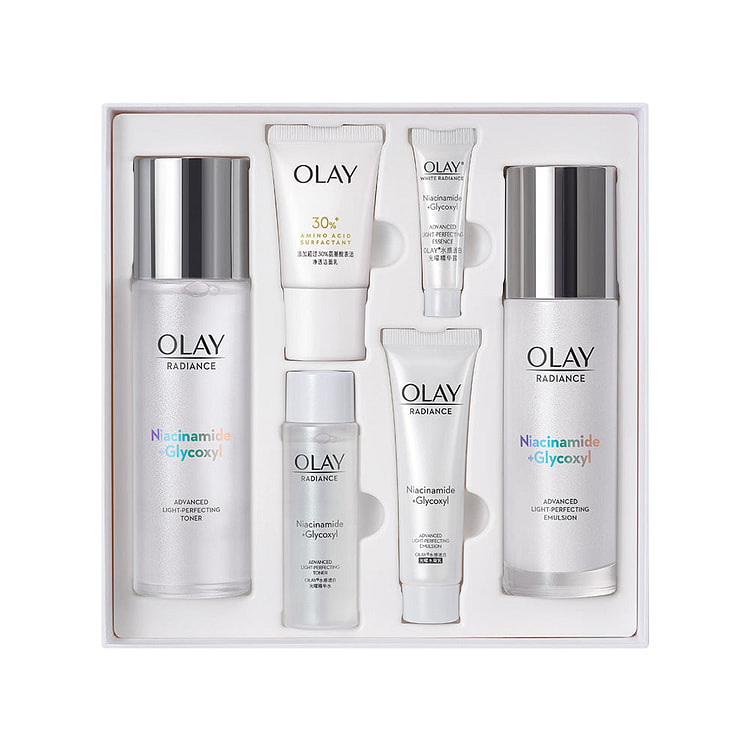OLAY美白水乳套装礼盒抗糖护肤品爽肤水 6件套 1 份