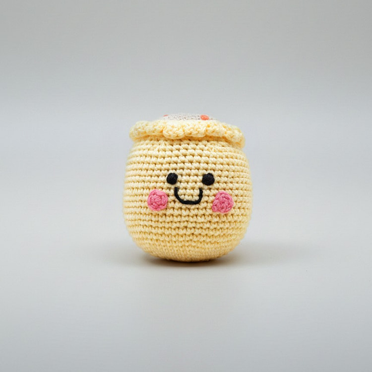 Organic Cotton Rattle Doll - Siu Mai 1 count