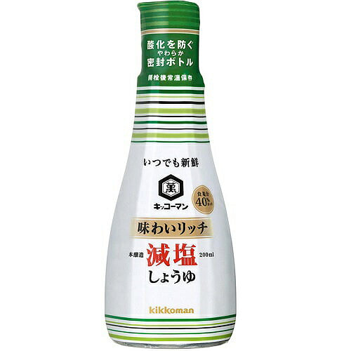龟甲万 鲜味 减盐 酱油 200ml 1 份