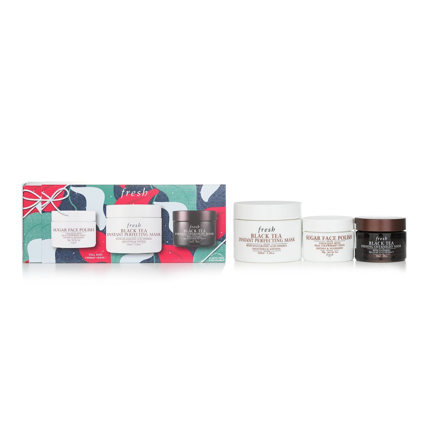 Fresh Masking Essentials Set: Sugar Face Polis 3 phần