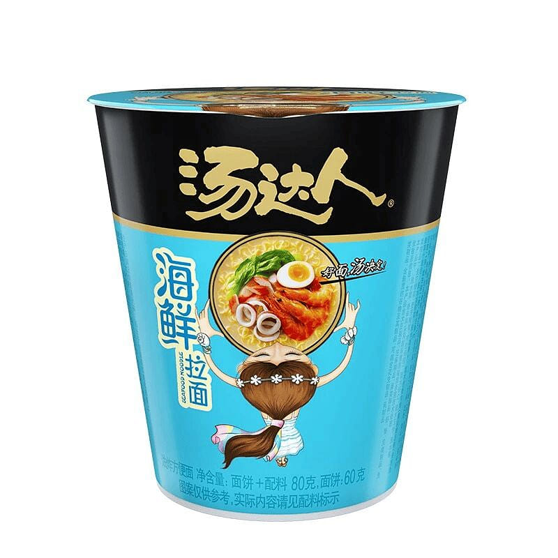 Tang Daren Seafood Ramen Mini Cup Instant Noodles 80 g